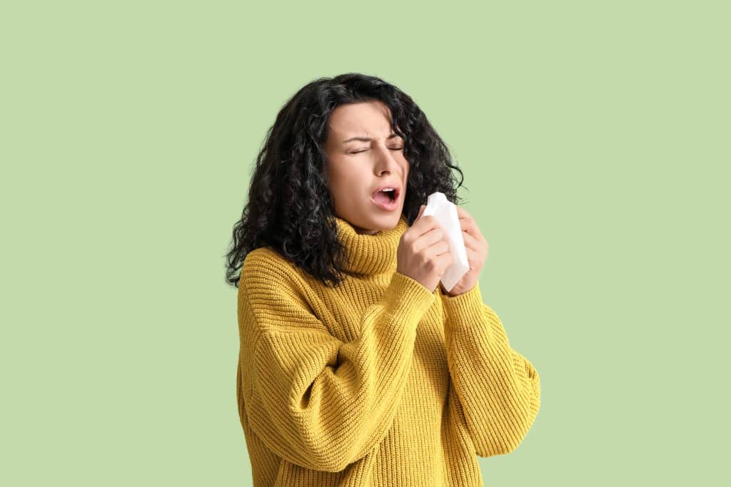 When the immune system overreacts to airborne allergens like pollen, dust mites, animal hair, and mold, it can result in allergic rhinitis, also known as Hay fever.