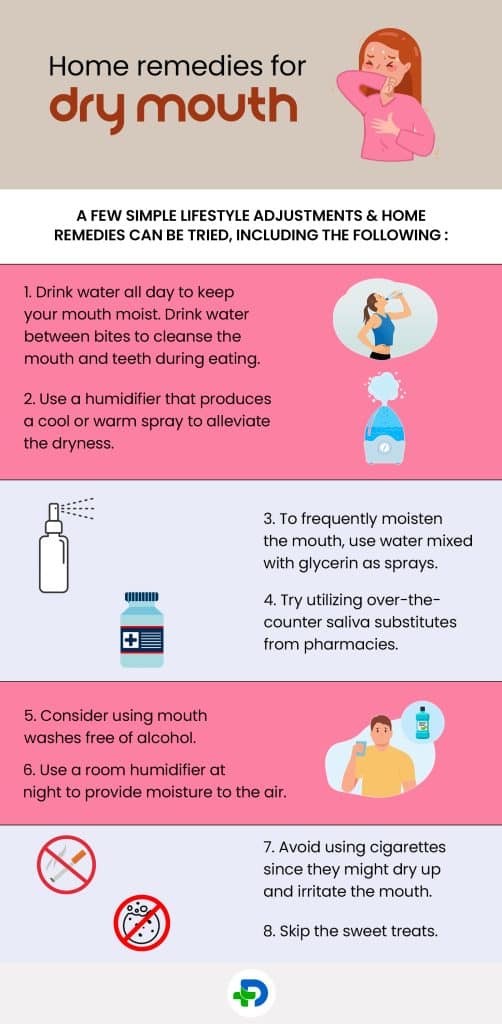 Home remedies for Dry Mouth.