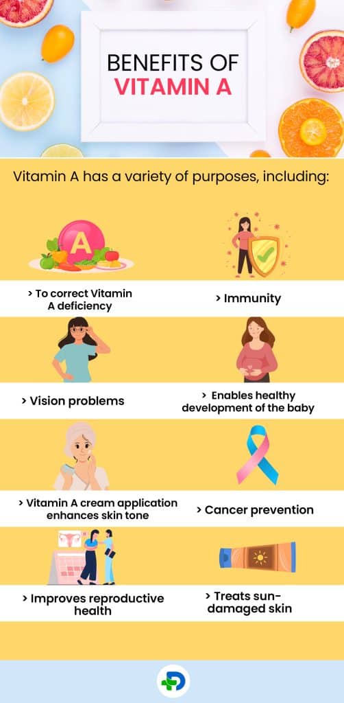 Benefits of Vitamin A.
