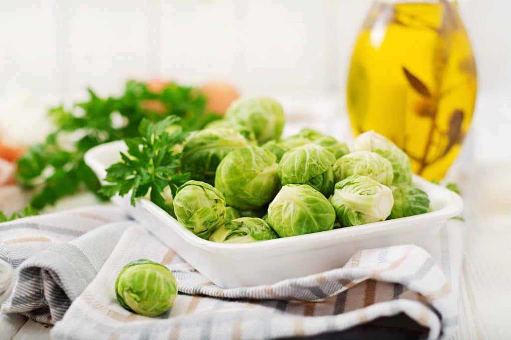 Brussels sprouts are a cruciferous vegetable family member, including kale, broccoli, cabbage, collard greens, and cauliflower. 