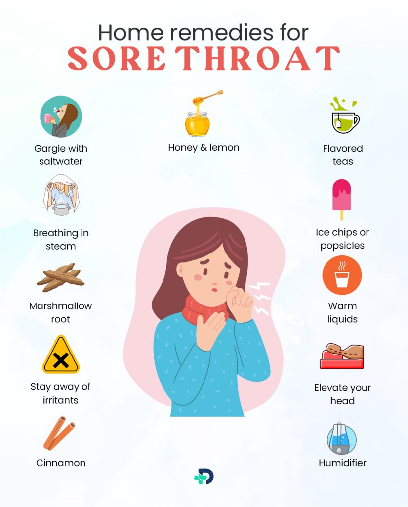 Home remedies for Sore Throat.